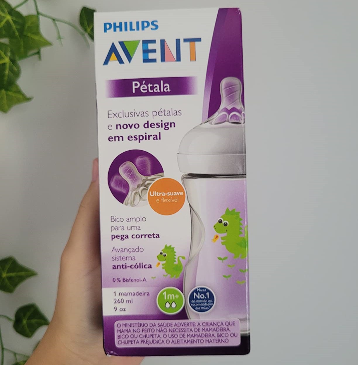Mamadeira Pétala Decorada Dragão 260Ml, Philips Avent