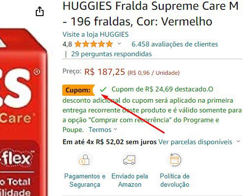 MARQUE O CUPOM PARA LIBERAR O DESCONTO!!