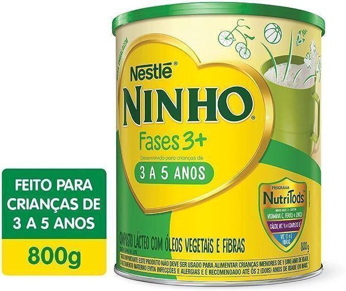 Ninho - Composto Lácteo Fases 3+, 800g