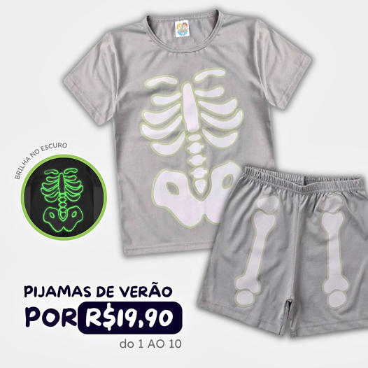 Pijama de Verão!! do tam 1 ao 10