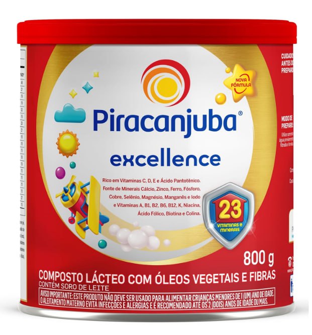 Piracanjuba Composto Lácteo Excellence Lata 800g, Médio