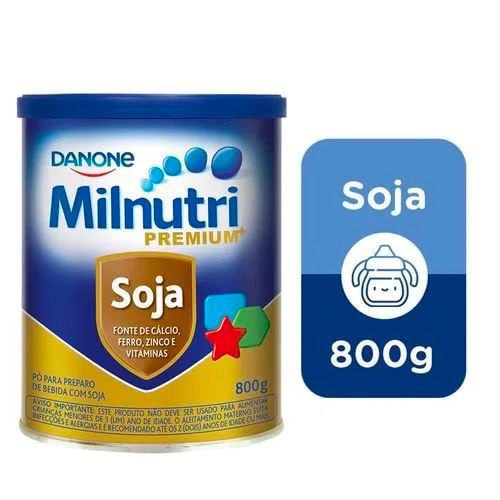 Pó Para Preparo de Bebida Com Soja Danone Milnutri Premium 800g