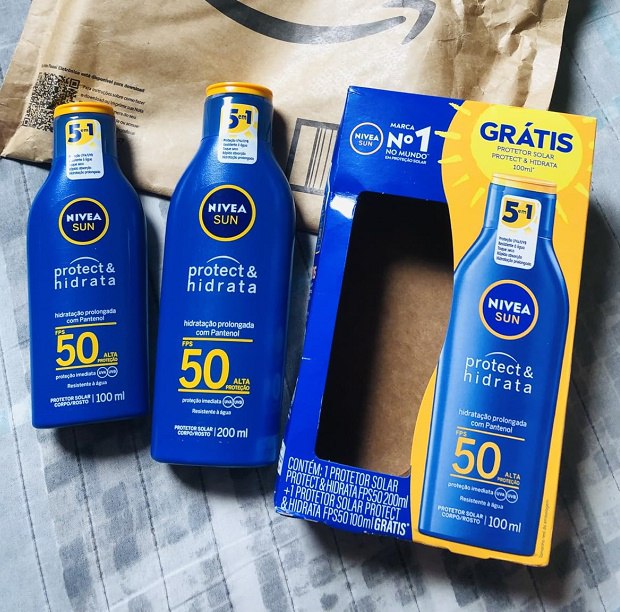 Protetor Solar Nivea Sun FPS 30 200ml + Protetor Solar Nivea Sun FPS 30 100ml