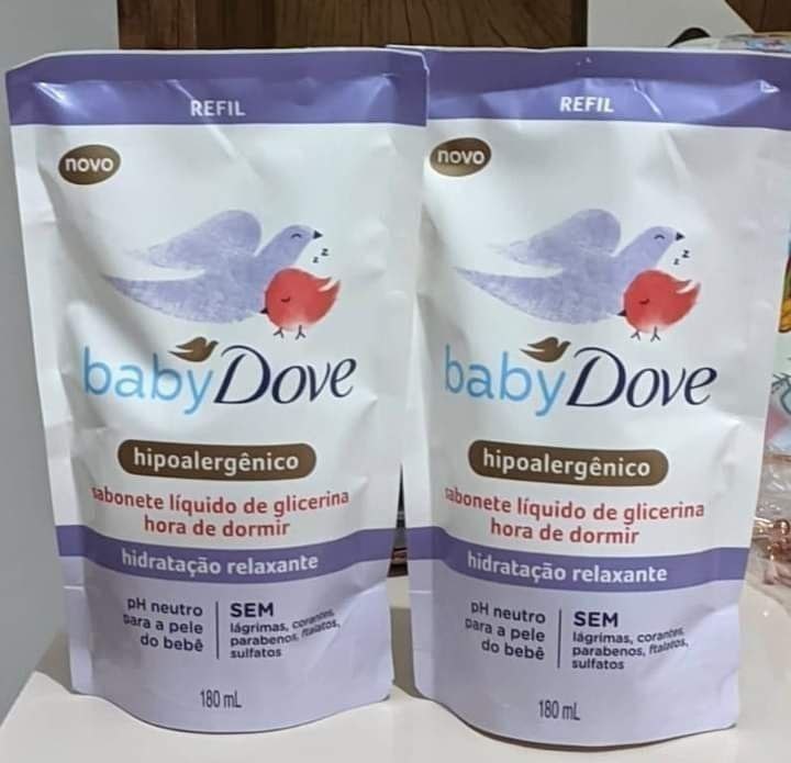 Sabonete Líquido de Glicerina Hidratação Relaxante Dove Baby Hora de Dormir Sachê 180ml Refil