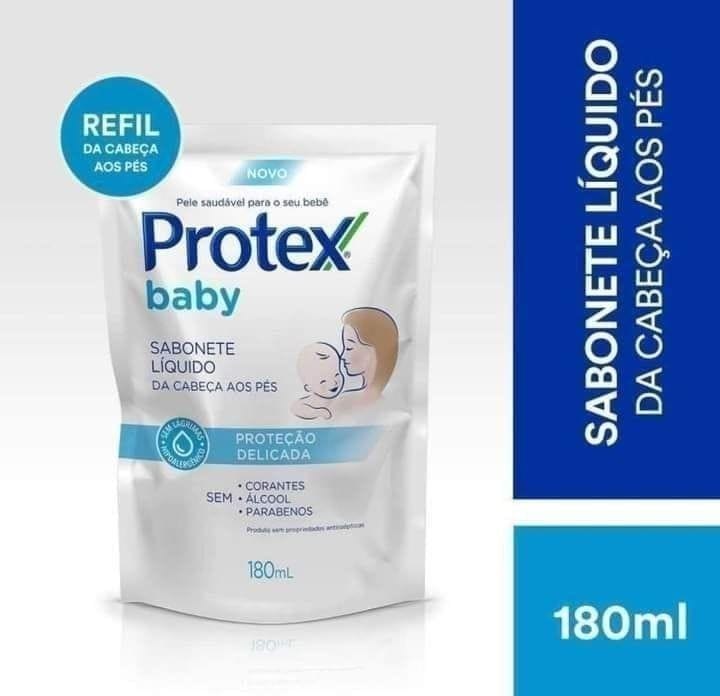 Sabonete Líquido Infantil para bebês Protex Baby Delicate Care 180ml Refil