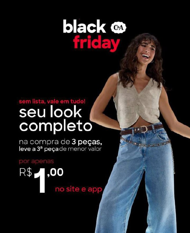 3º PEÇA POR R$1!!