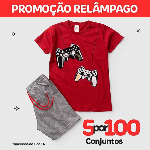 5 CONJUNTOS Verão POR 100