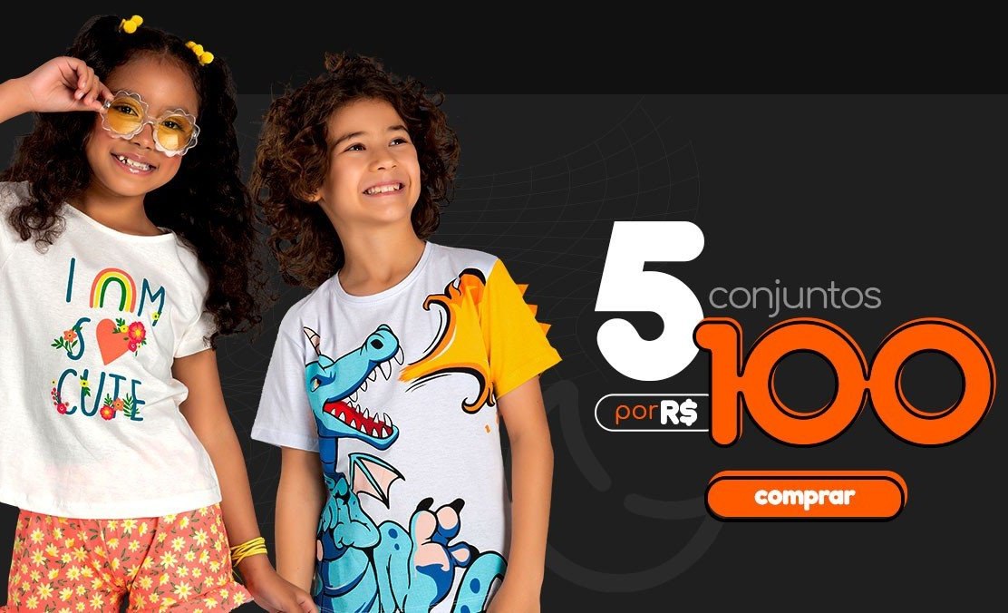 5 Conjuntos Verão POR R$100