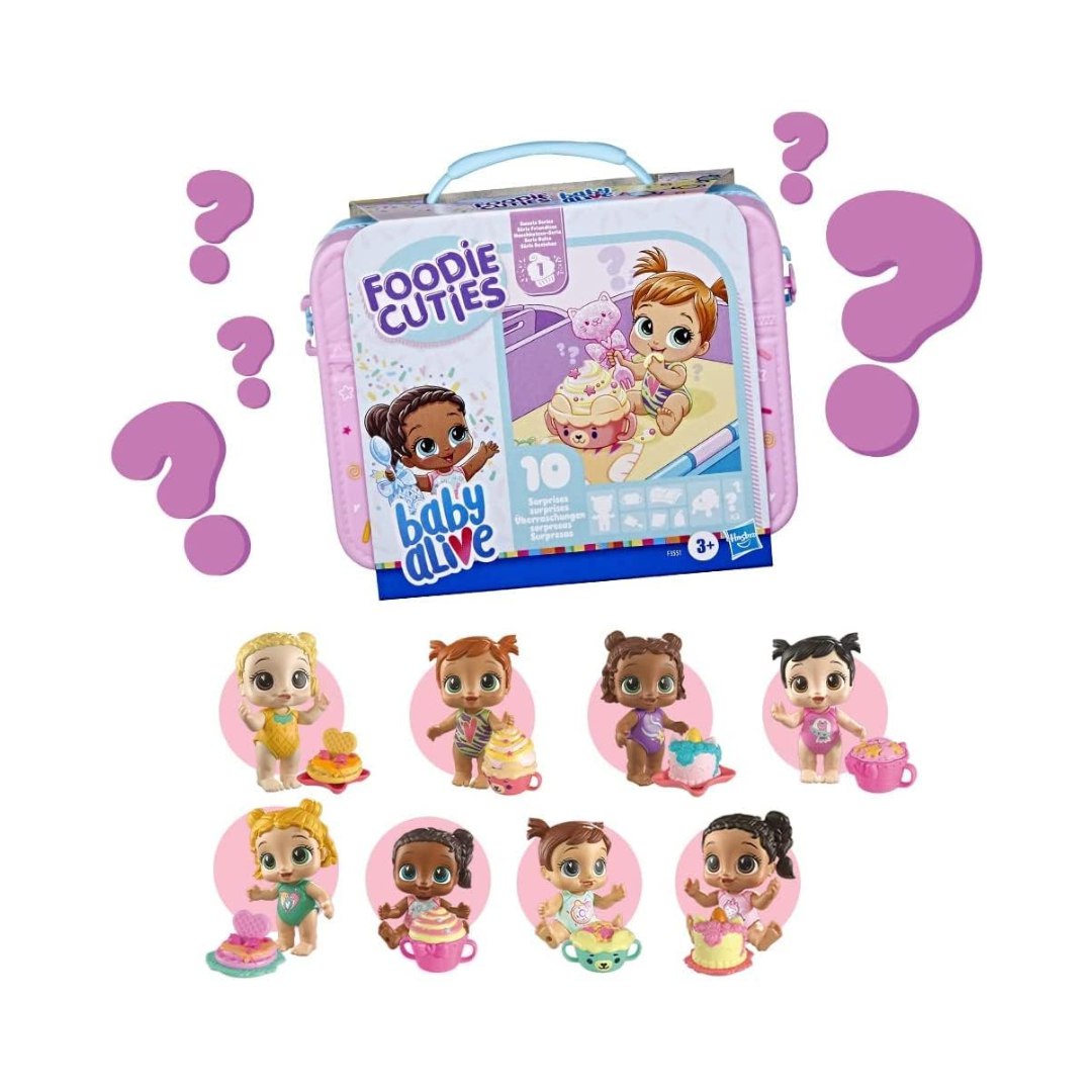 Baby Alive, Boneca Bebê Foodie Cuties, Cores Variadas