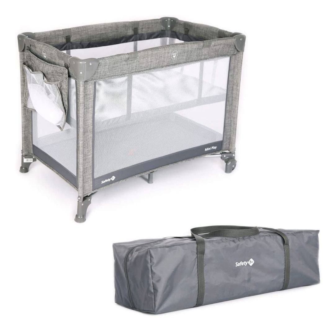 Berço Portátil Mini Play, Safety 1st, Grey Denim