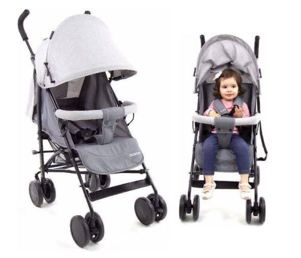 Carrinho de Bebê Hobby, Cosco, Cinza Mescla