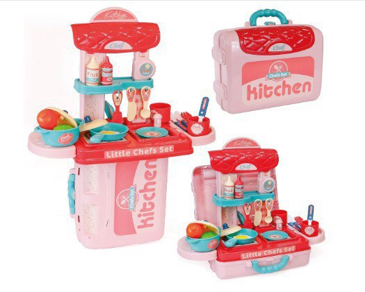 COZINHA INFANTIL 3 EM 1 KIT MALETA CHEF BRINQUEDO MC1006M