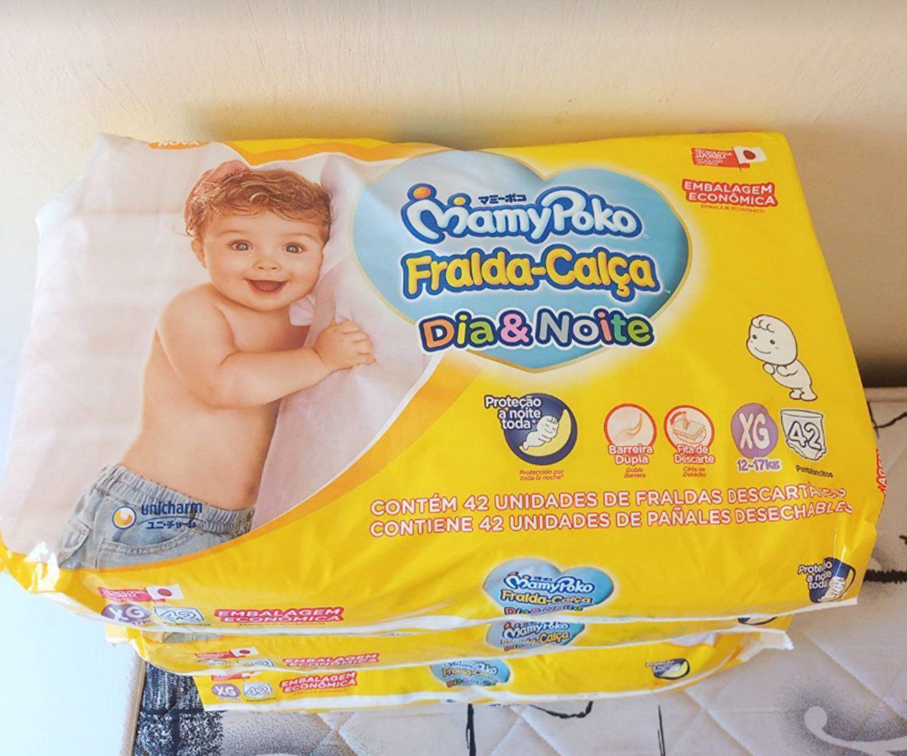 Frada-Calça MamyPoko Dia&Noite Tamanho XG, 42 unidades