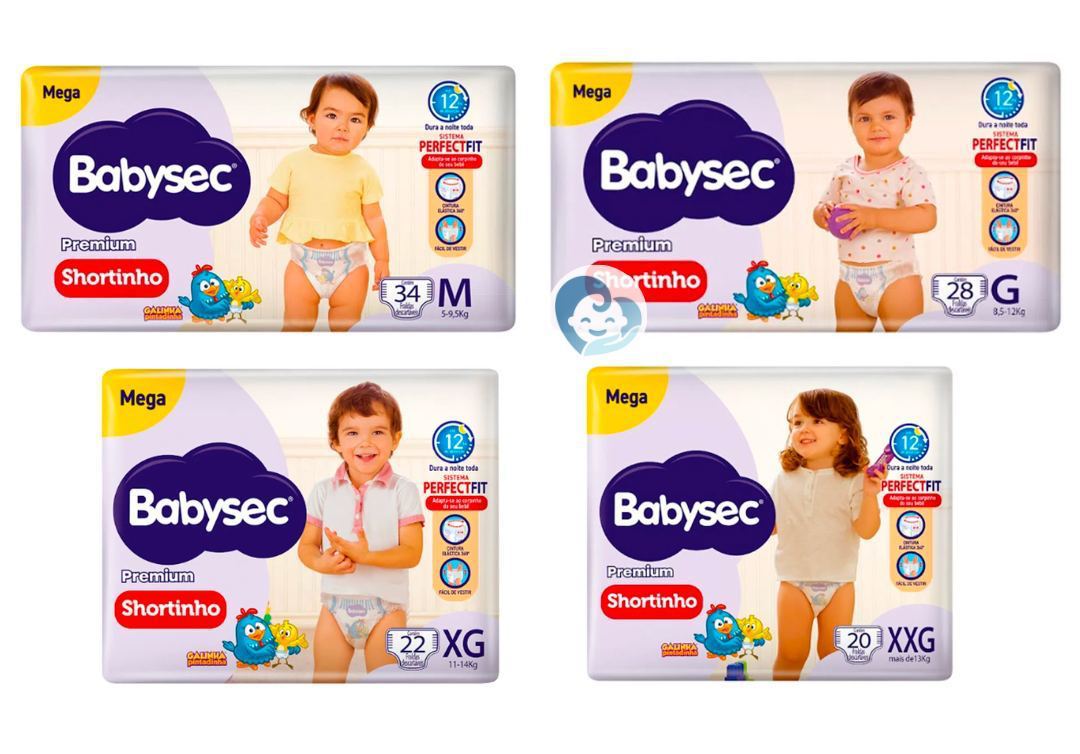 Fralda Babysec Premium Shortinho