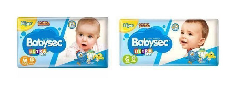Fralda Babysec UltraSec Galinha Pintadinha