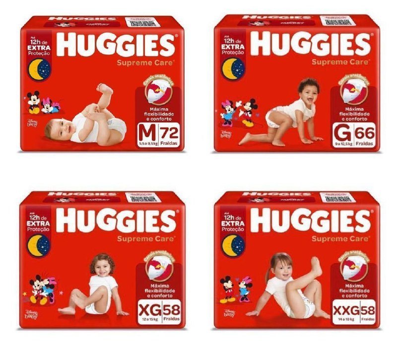 Fralda Huggies Supreme Care