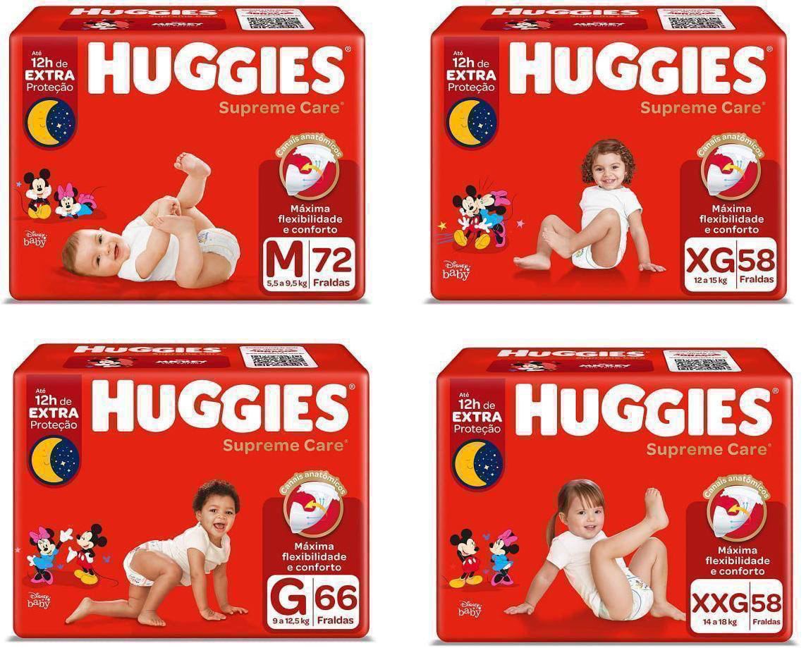 Fralda Huggies Supreme Care