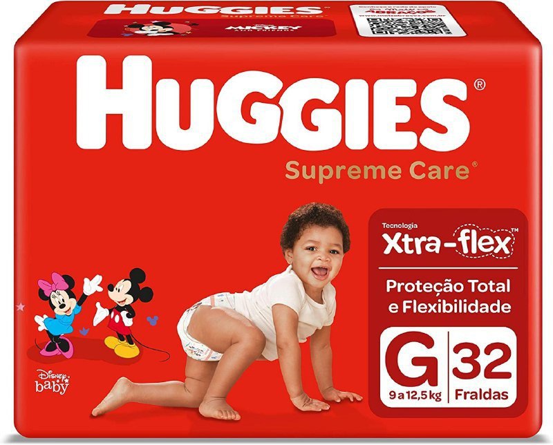 Fralda Huggies Supreme Care G - 32 Unidades
