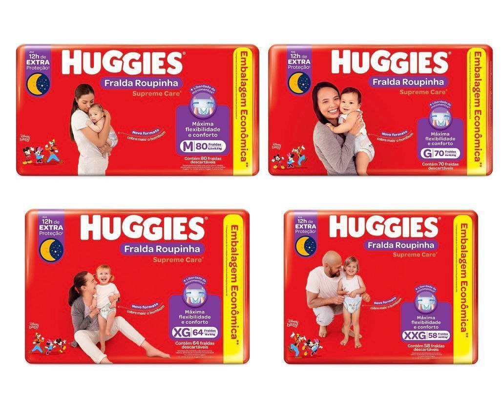 Fralda Huggies Supreme Care Roupinha