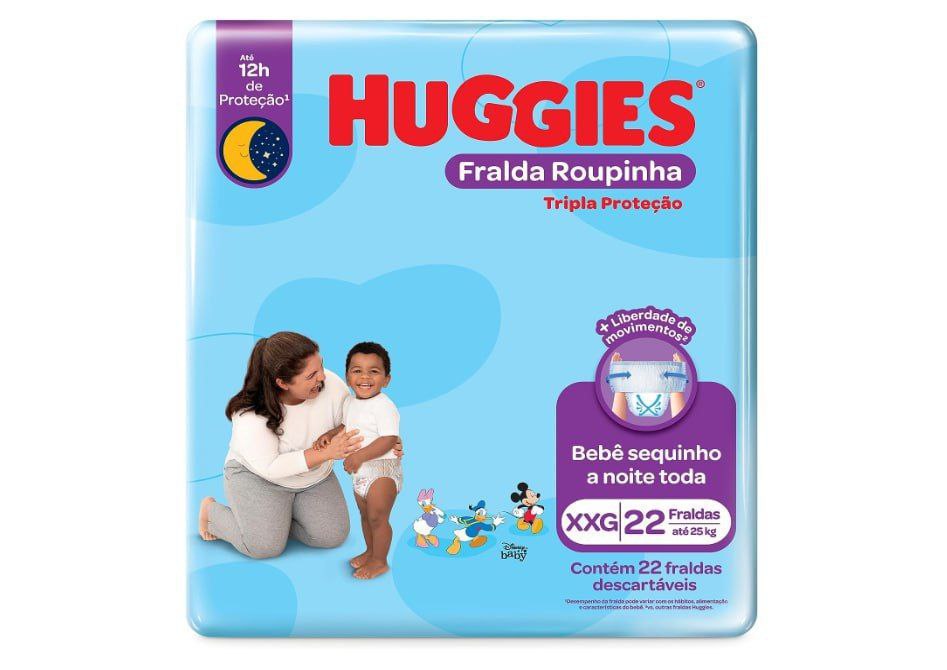 FRALDA HUGGIES TRIPLA PROT. ROUP. XXG - 22UND