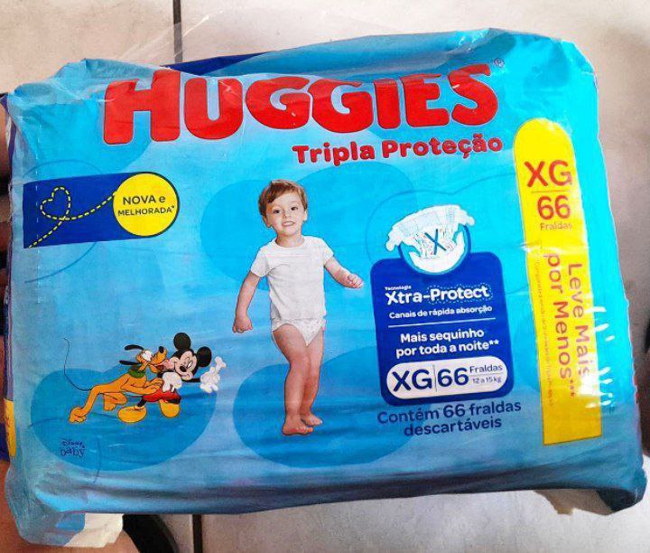 Fralda Huggies Tripla Proteção XG com 66 Fraldas