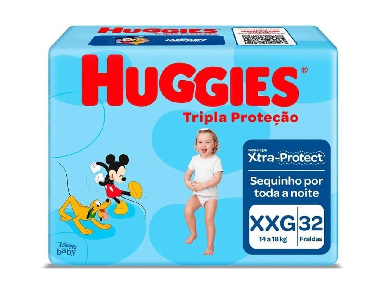 Fralda Huggies Tripla Proteção XXG - 32 fraldas