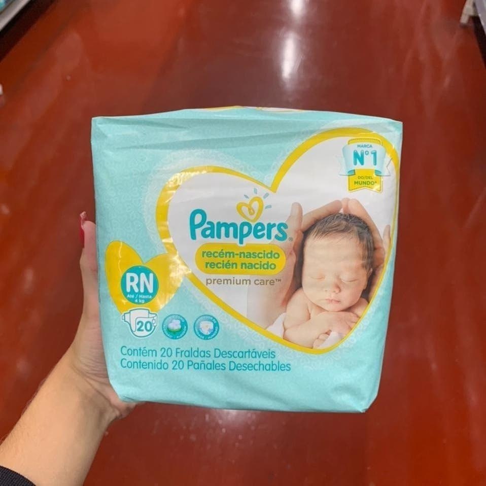 Fralda Pampers Premium Care Rn 20 Unidades Em Promoção No Mamãe Pechincha