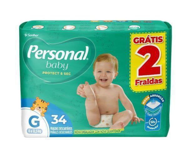 Fralda Personal Baby Protect & Sec Grande 9x34