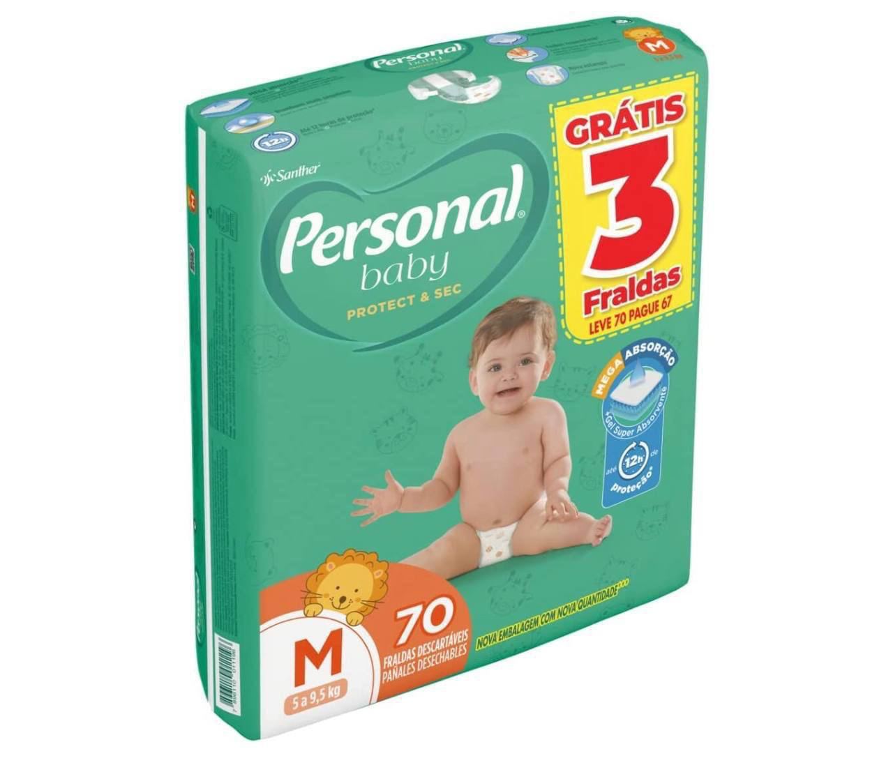Fralda Personal Protect e Sec