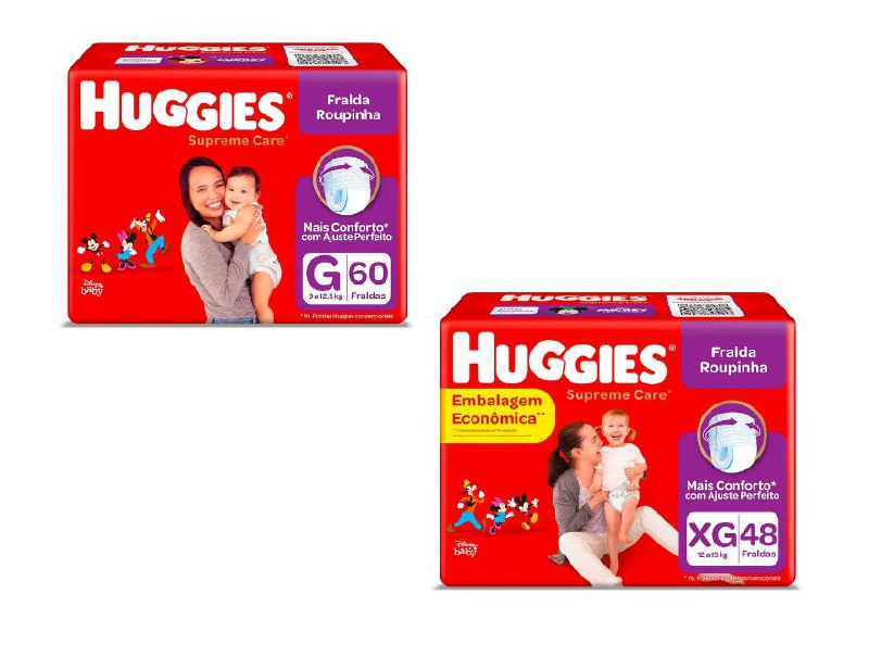 Fralda Roupinha Huggies Supreme Care