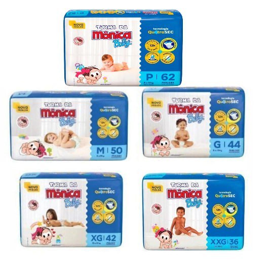 Fralda Turma da Mônica Baby