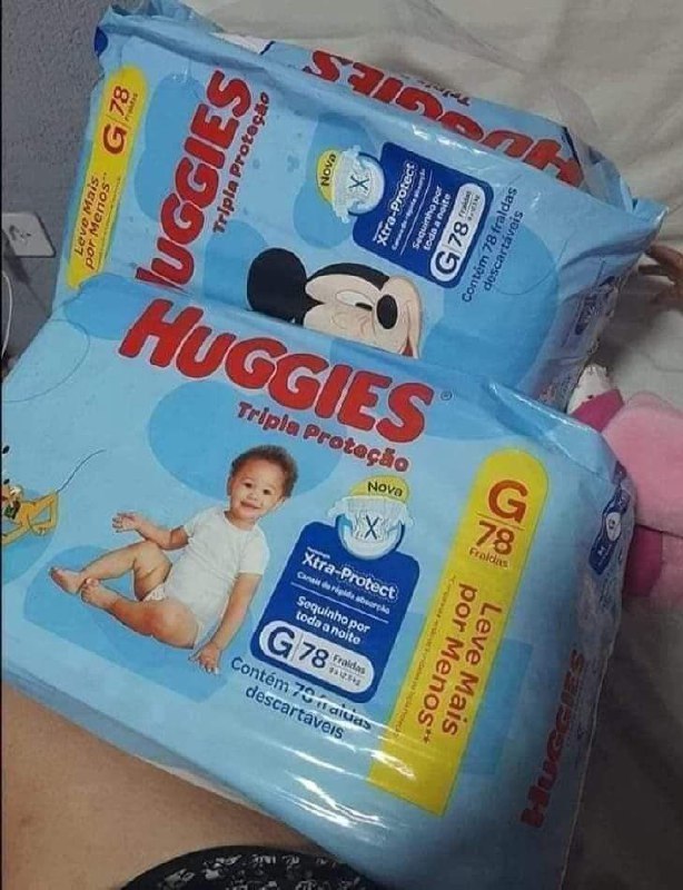 Huggies Tripla Proteção - Fralda descartável, Tamanho G, 78 Fraldas