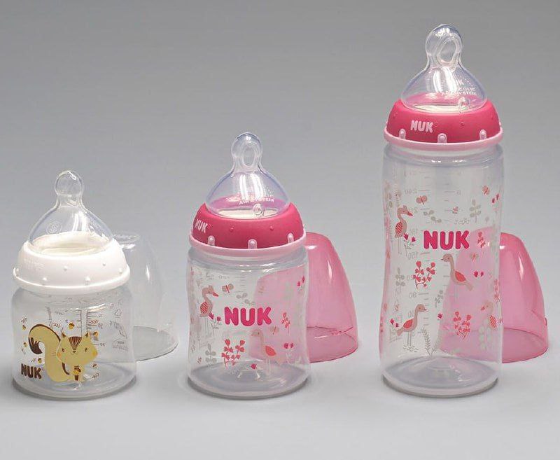 Kit Mamadeira Starter FC 90 ml S1/ 150 ml S1/ 300 ml S2 Girl - NUK, Colorido