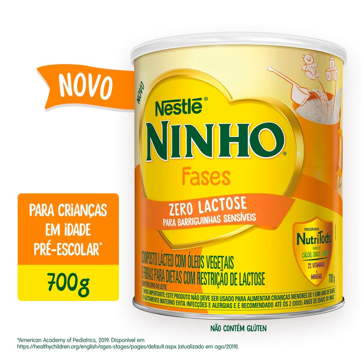 Leite Ninho Fases Zero Lactose 700g