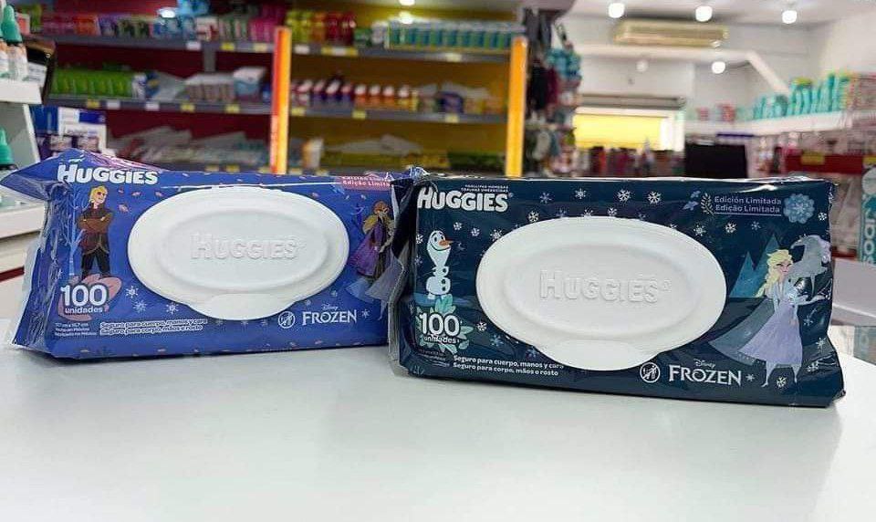 Lenço Umedecido Huggies Frozen Ed. Limitada, 100 unidades