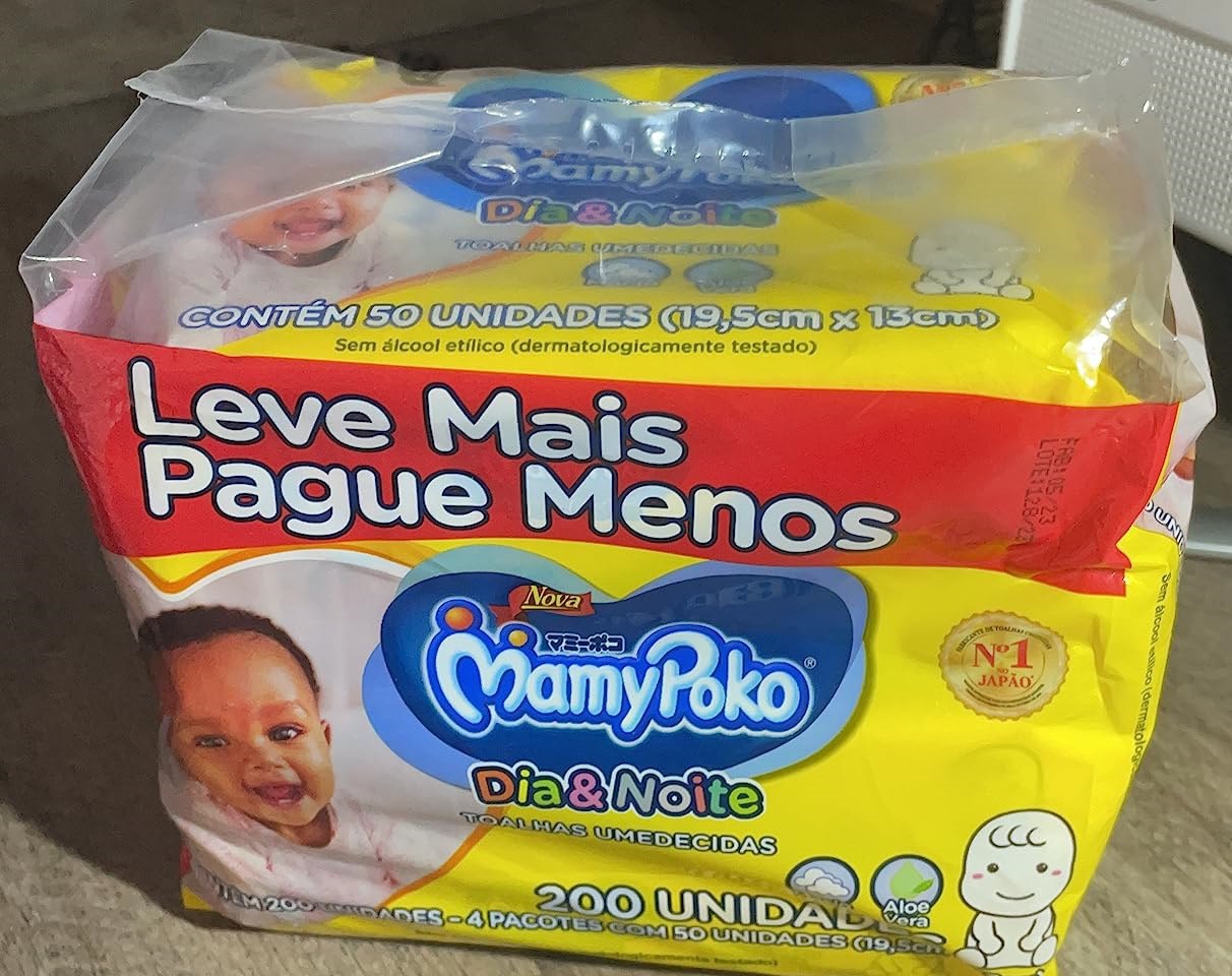 Lenço Umedecido Mamypoko Dia&Noite 200 unidades