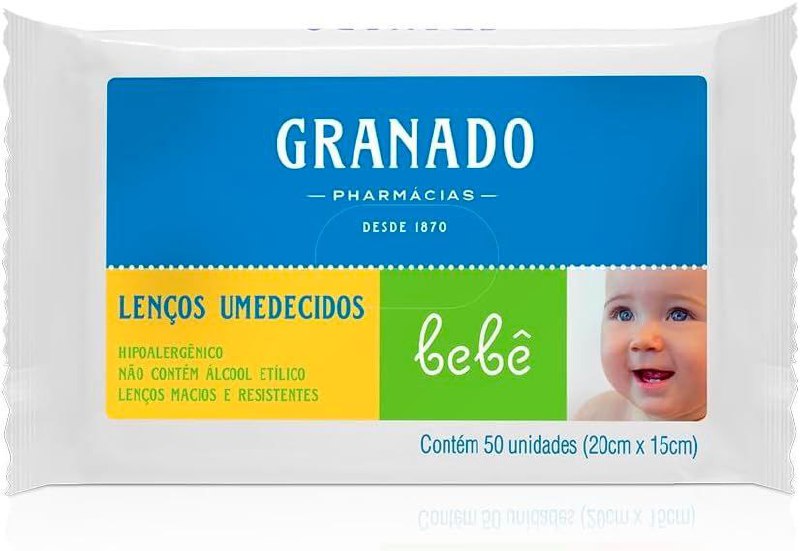 Lenços Umedecidos Bebê Tradicional, Granado