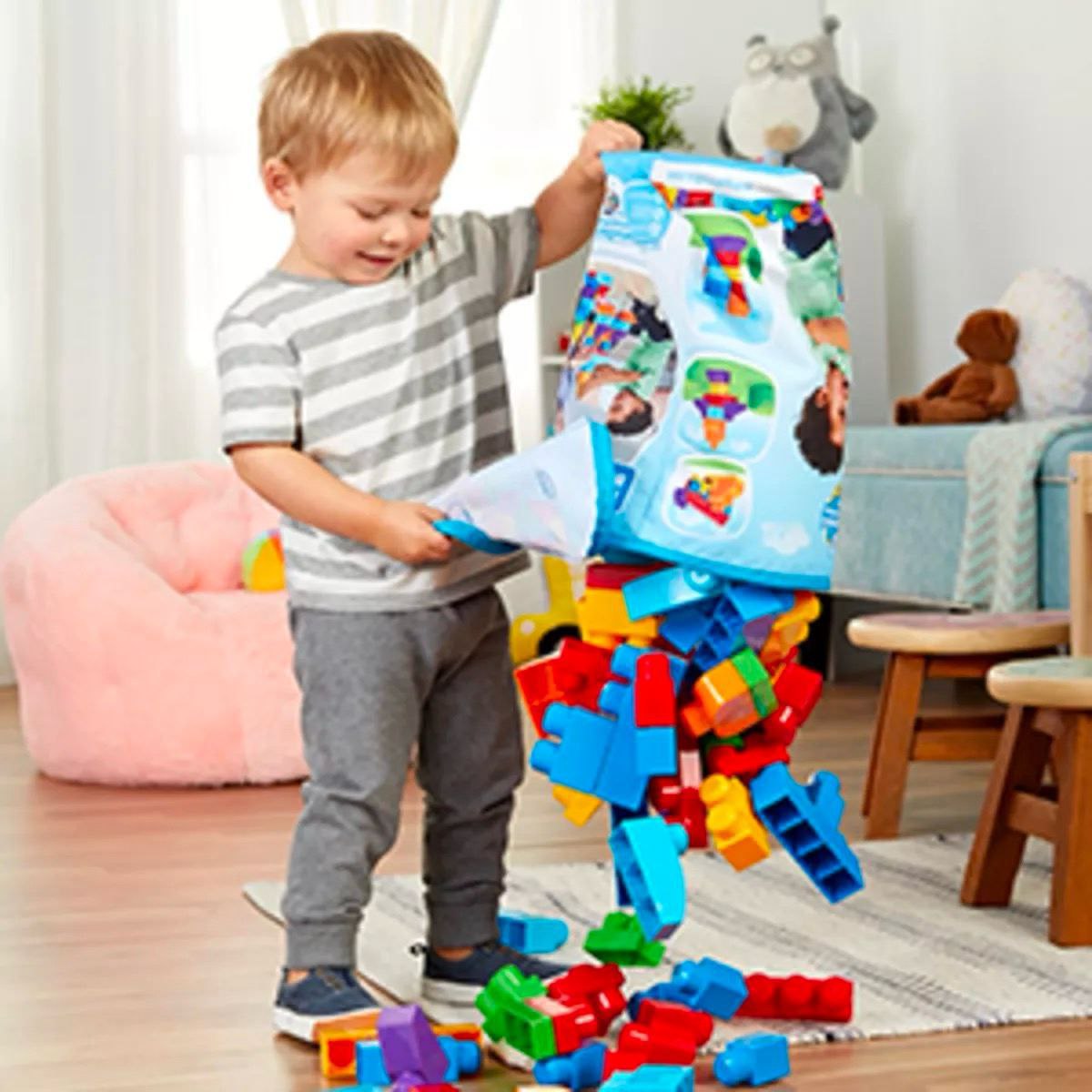 Sacola de 80 Blocos Mega Bloks Mattel