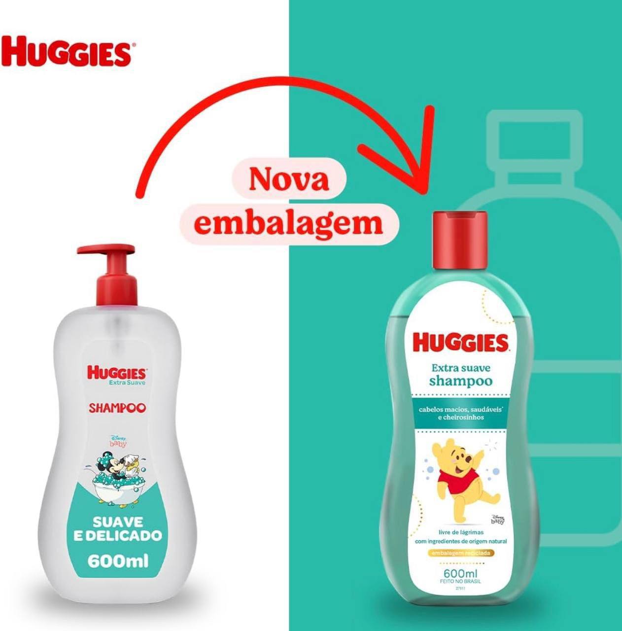 Shampoo Infantil Huggies Extra Suave - 600ml
