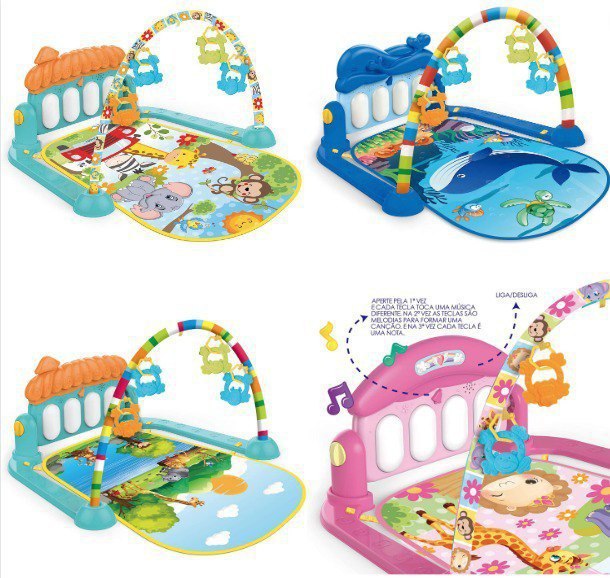 Tapete de Atividades Joy Amigos Piano Musical Replay Kids