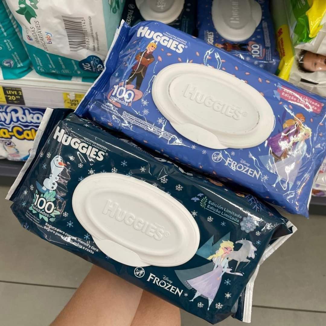 Toalhas Umedecidas Huggies Frozen 100 unidades