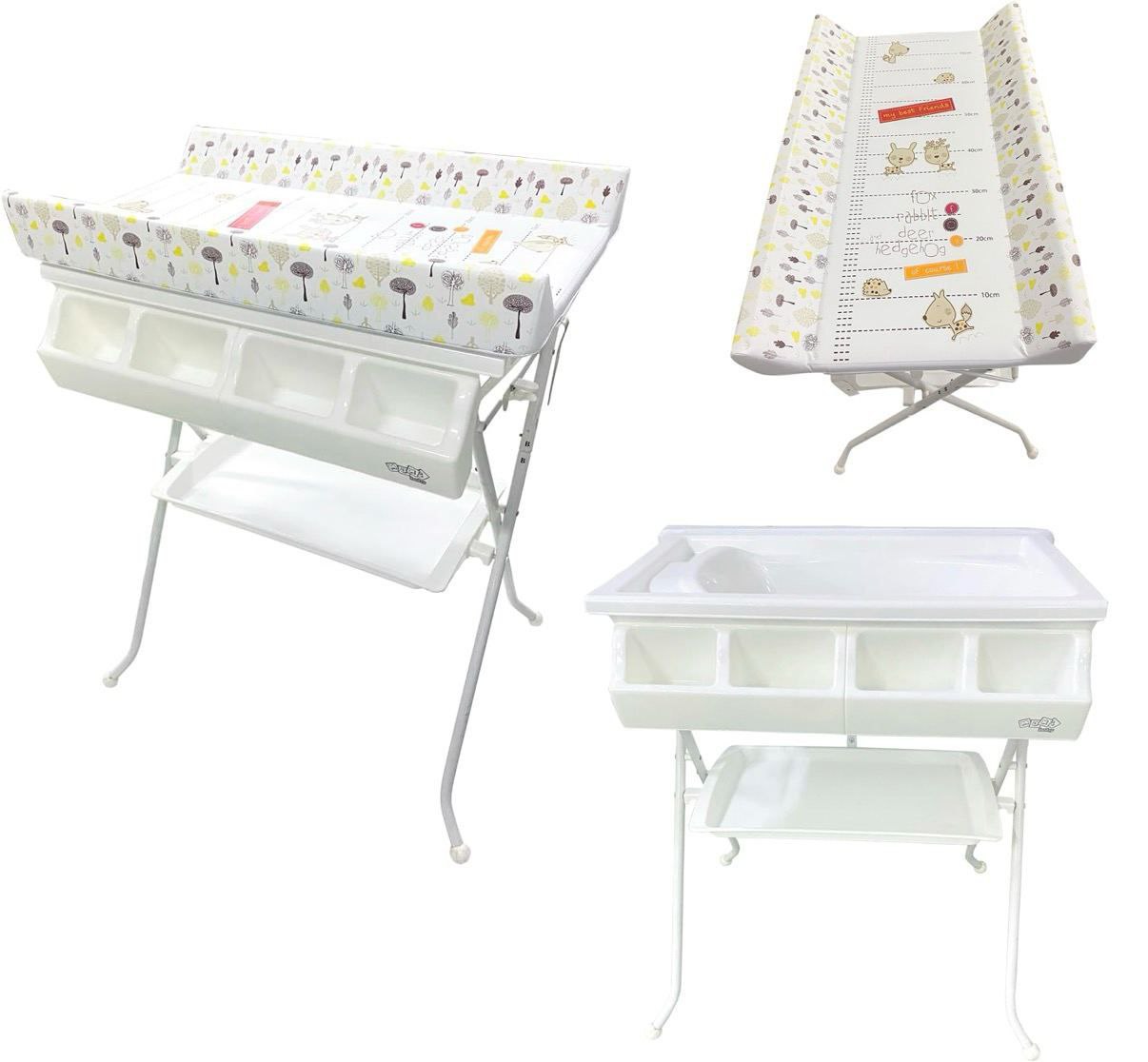 Banheira Infantil Com Trocador e Suporte Friends - Maxi Baby