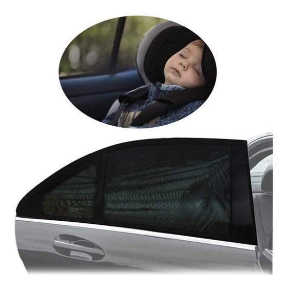 Capa protetora solar contra insetos e sol, para janelas traseiras de carro