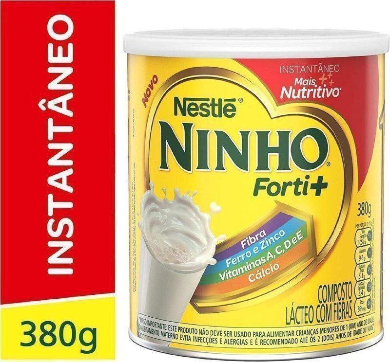Composto Lácteo, Nestlé, Ninho, Forti+, Lata, 380 g