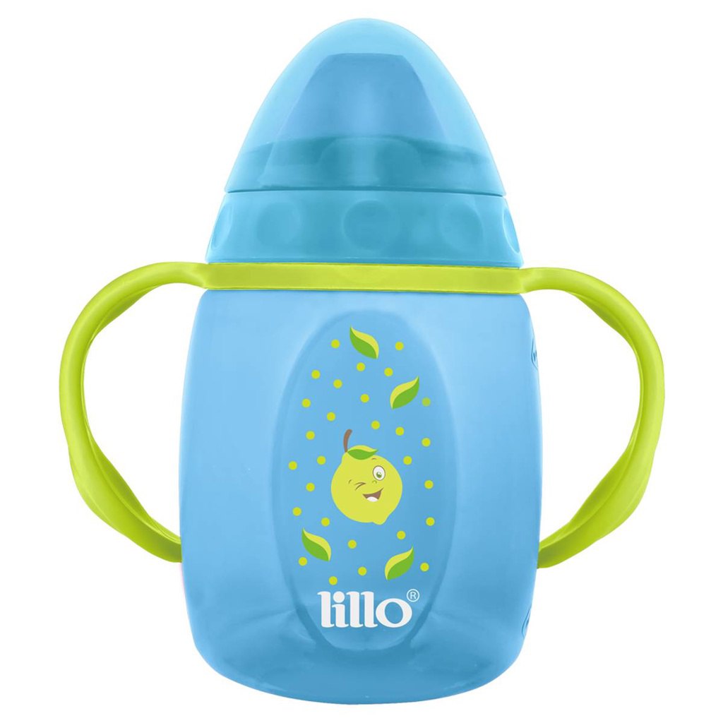 Copo de Treinamento Infantil  c/Alça Design 250ml Azul Lillo