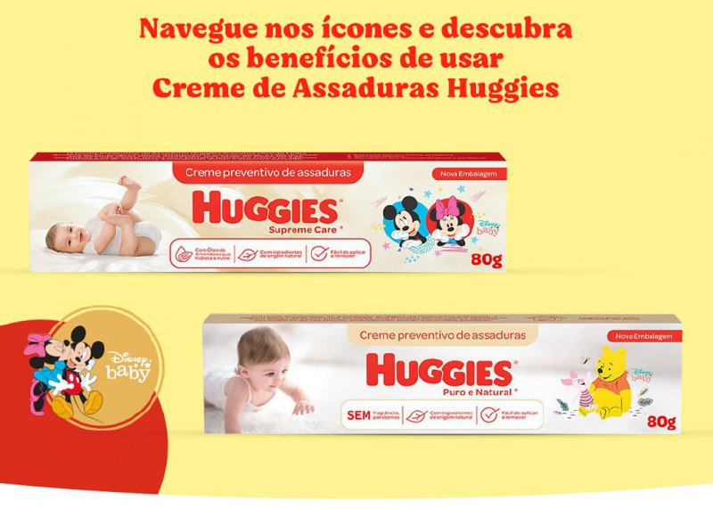 Creme Preventivo de Assaduras Huggies 80g