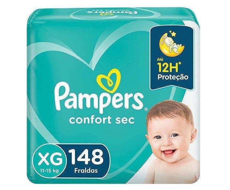 Fralda Pampers Confort Sec XG 148 Unidades