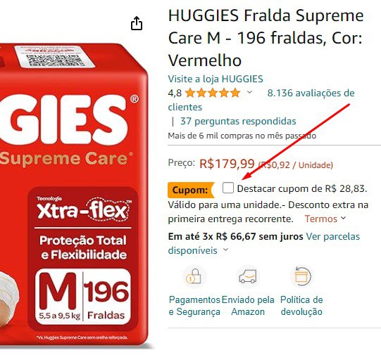 FRETE GRÁTIS - Marque o cupom para liberar o desconto