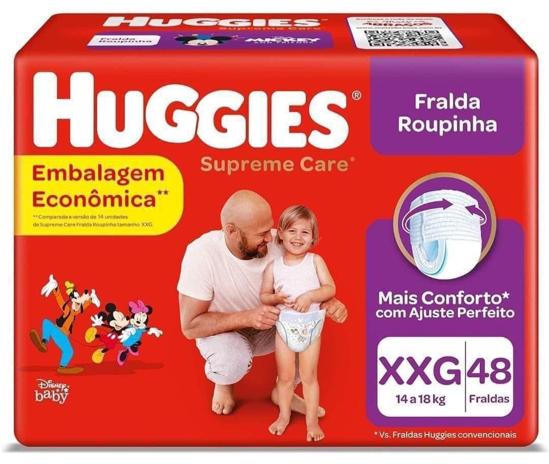 Huggies Supreme Care - Fralda, Roupinha XXG, 48