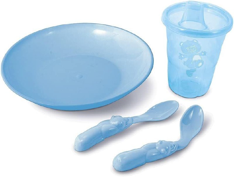 Kit Alimentação Econômico, Adoleta Bebê, Azul